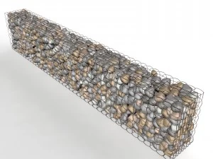 gabion baskets wall 3D Model