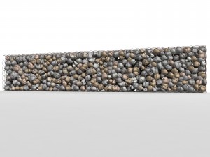 gabion baskets wall 3D Model