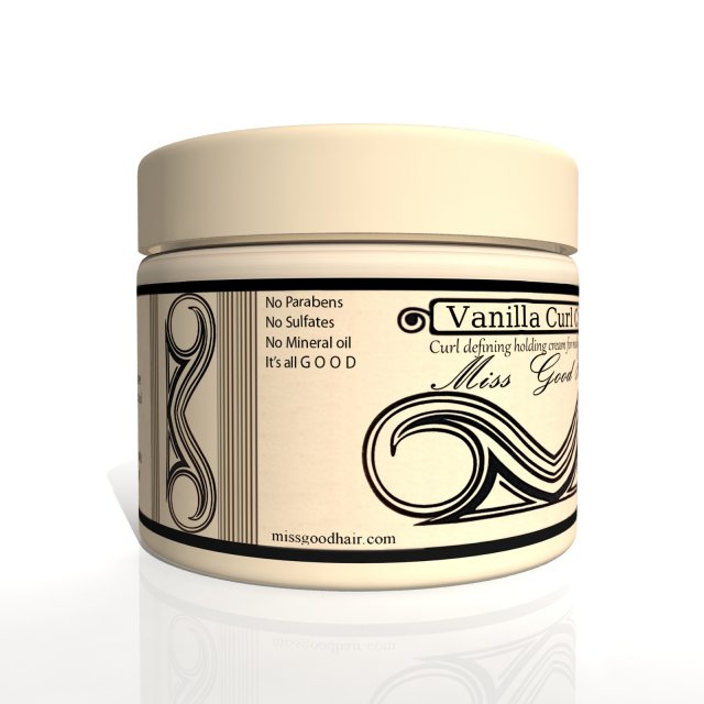 vanilla curl cream 3D Model .c4d .max .obj .3ds .fbx .stl .blend 