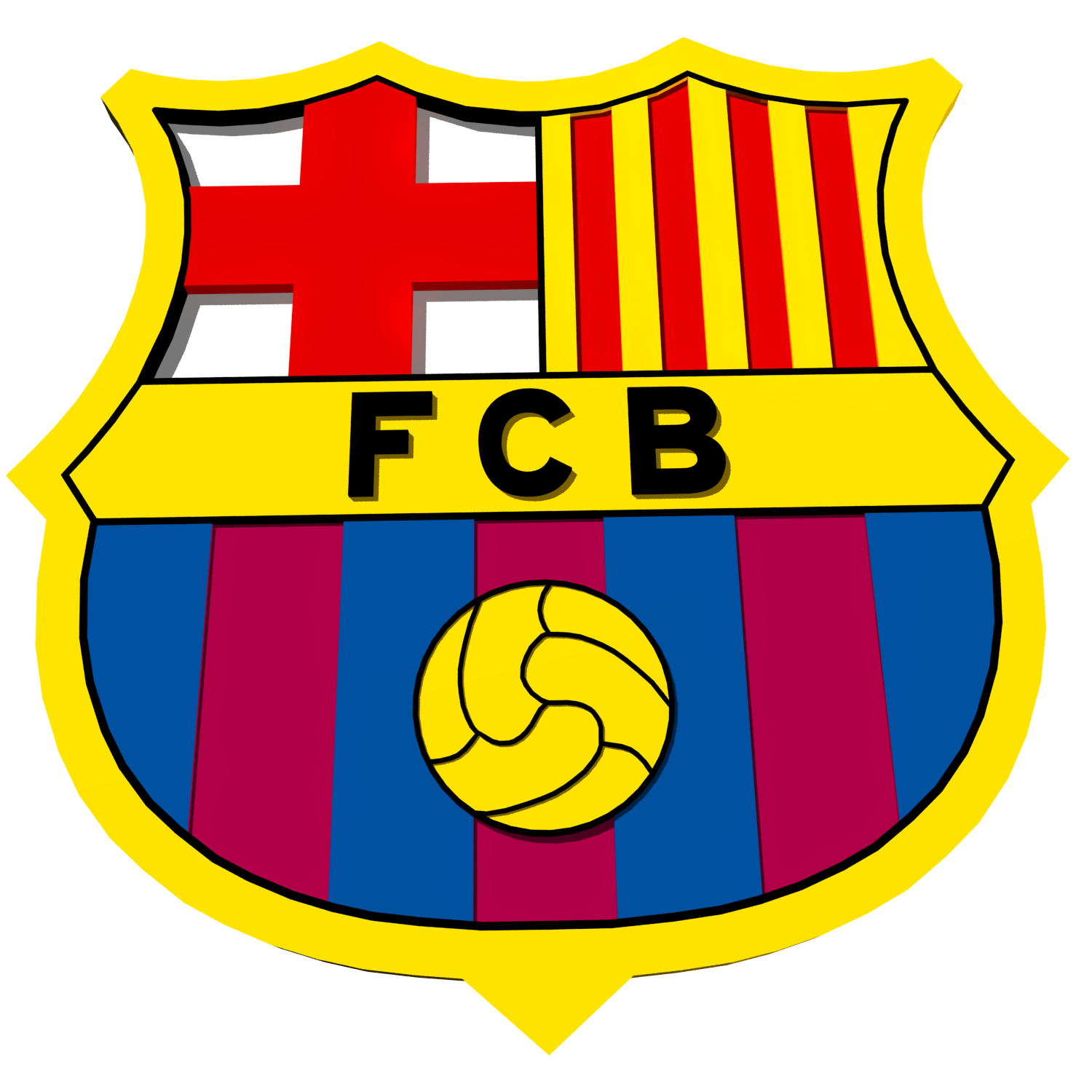 FC Barcelona Logo  3D Model in Sports Equipment 3DExport