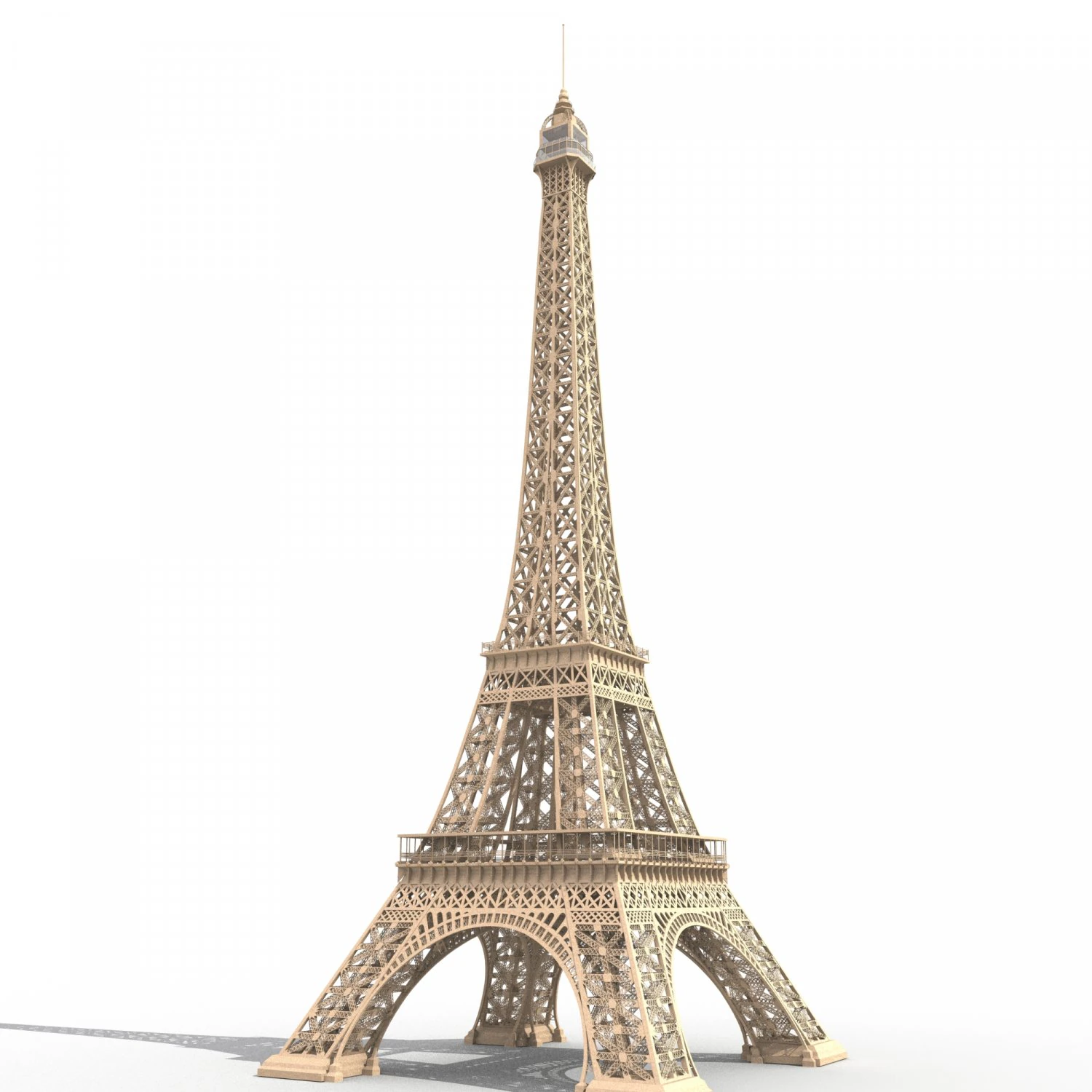 eiffel tower france 3D Model .c4d .max .obj .3ds .fbx .stl .blend 