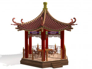 chinese gazebo 3D Model