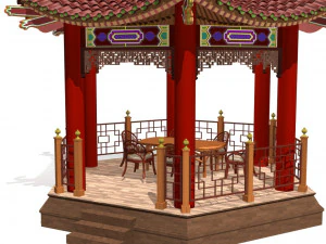 chinese gazebo 3D Model