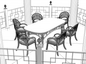 chinese gazebo 3D मॉडल