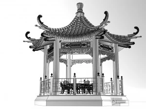 chinese gazebo 3D Model