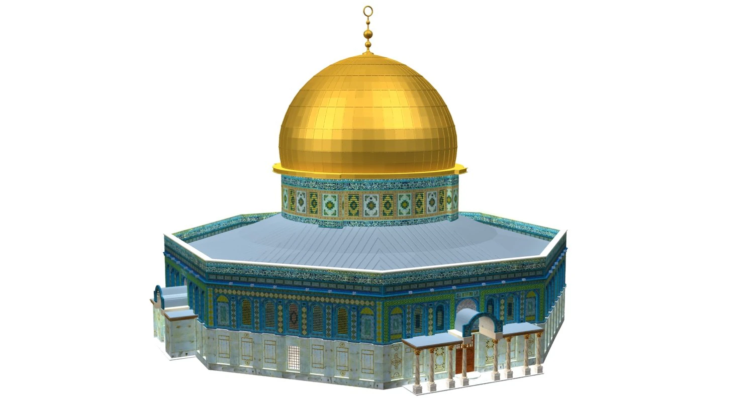 al aqsa mosque mezroca 3D Model .c4d .max .obj .3ds .fbx .stl .blend 
