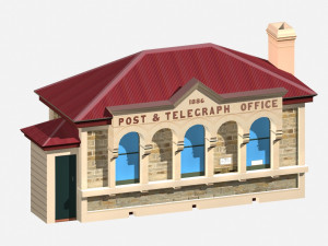 post office building 3Dモデル