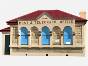 post office building 3D मॉडल