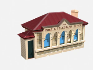 post office building 3D Model