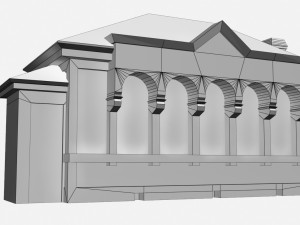 post office building 3D मॉडल