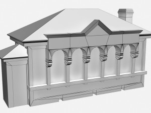 post office building 3D मॉडल
