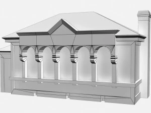 post office building 3D Model