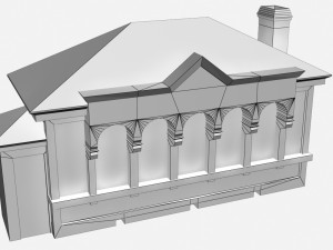 post office building 3D मॉडल