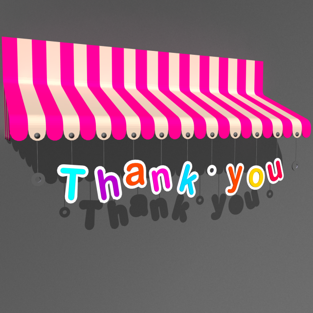 awning 03 3D Model .c4d .max .obj .3ds .fbx .stl .blend 