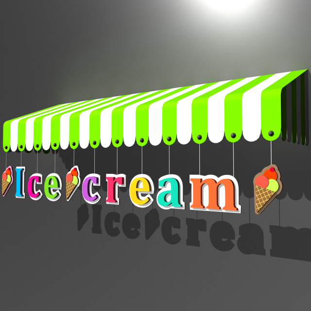 awning 06 3D Model .c4d .max .obj .3ds .fbx .stl .blend 