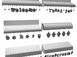 awnings Modèle 3D