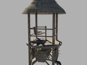 lifeguard tower Model 3D