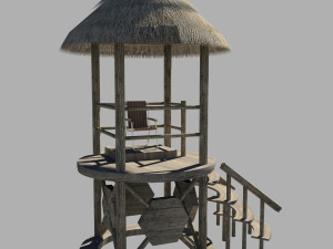 lifeguard tower Model 3D