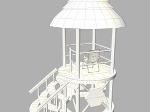 lifeguard tower Model 3D