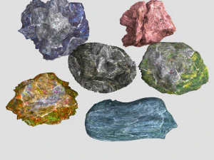 Rock 3 type boulder 3D Model