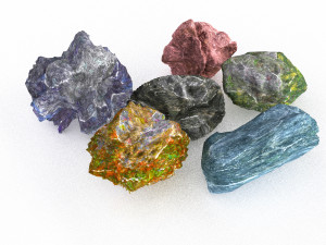 Rock 3 type boulder 3Dモデル