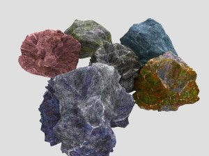 Rock 3 type boulder 3Dモデル