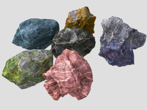 Rock 3 type boulder 3Dモデル