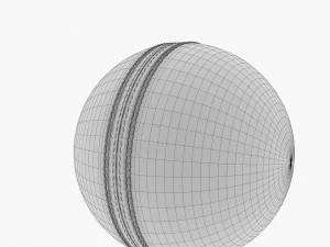 Kookaburra cricket ball 3D Model