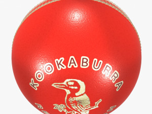 Kookaburra cricket ball Model 3D