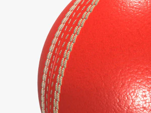 Kookaburra cricket ball 3D Model