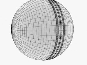 Kookaburra cricket ball 3D Model