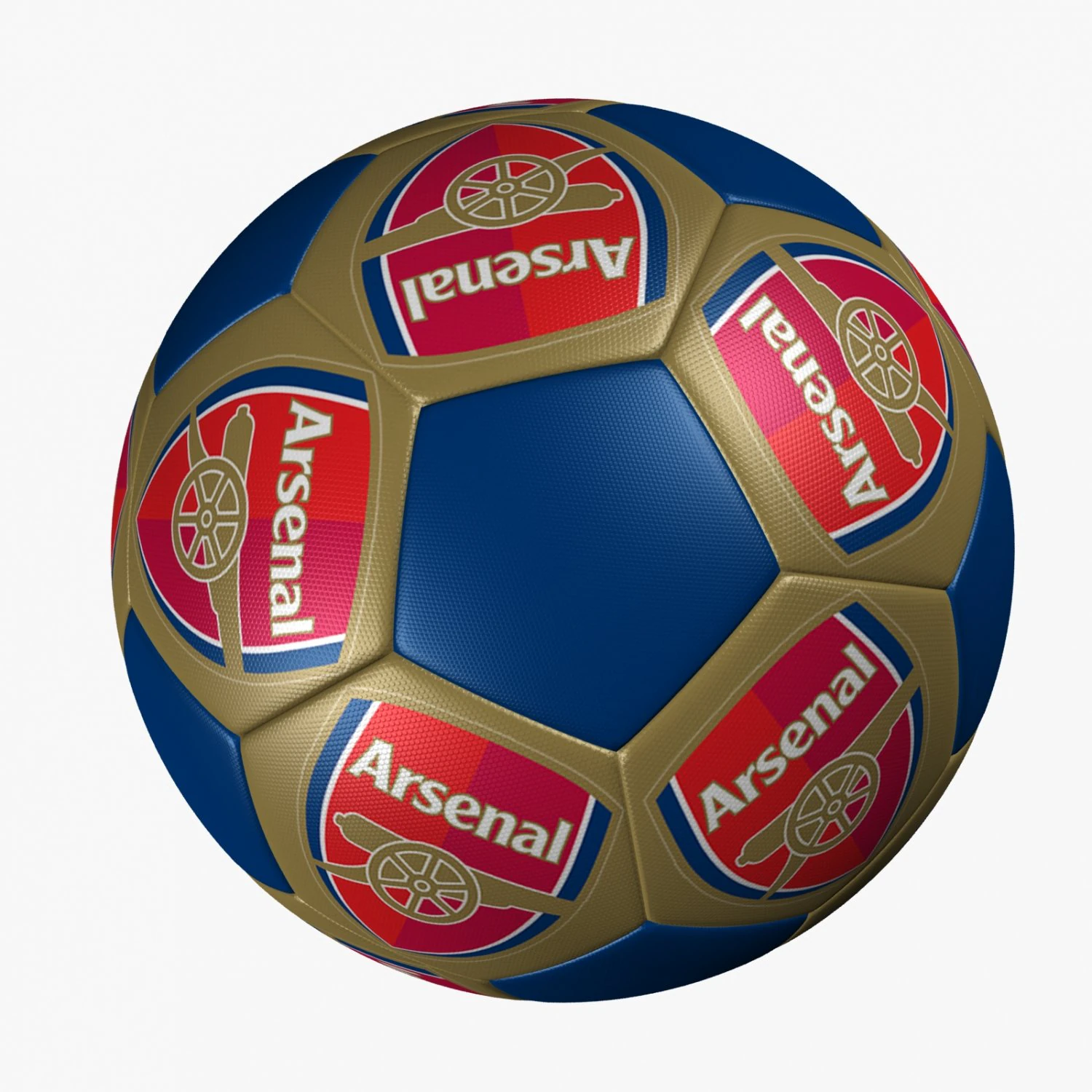 soccer ball arsenal 3D Model .c4d .max .obj .3ds .fbx .stl .blend 