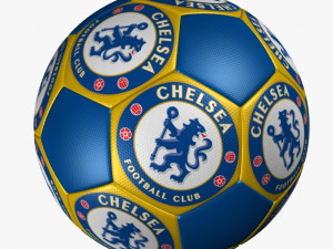 soccer ball chelsea fc 3D Модель