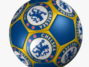 soccer ball chelsea fc 3D Модель