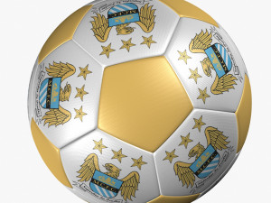 soccer ball manchester city 3D Model
