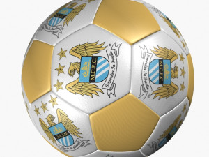 soccer ball manchester city 3D Model