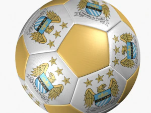 soccer ball manchester city 3D Model