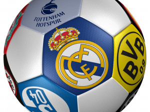 soccer ball club logo Modello 3D