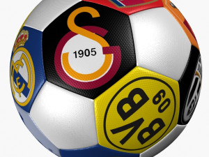 soccer ball club logo Modello 3D