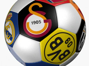 soccer ball club logo 3D Model