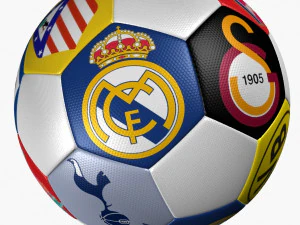 soccer ball club logo 3D Model