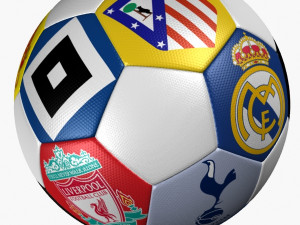 soccer ball club logo Modello 3D