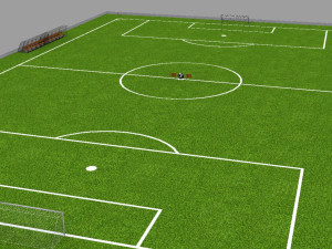 football field 3D-Modell