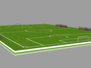 football field 3D-Modell