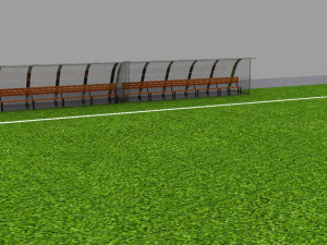football field 3D-Modell
