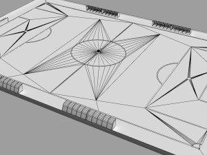 football field 3D-Modell