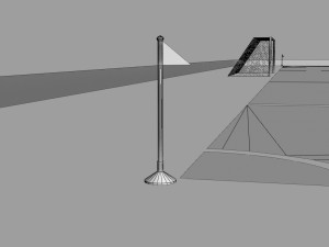 football field 3D-Modell