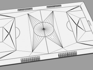 football field 3D-Modell