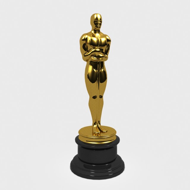 oscar statue 3D-Modell .c4d .max .obj .3ds .fbx .stl .blend 