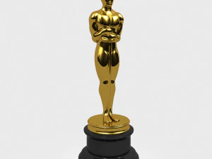 Oscar-Statue 3D Modell